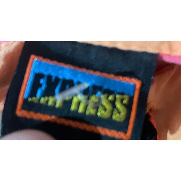 Vintage Mid 1990s Express Brand May Company Windbreaker SZ M Surfs Edge Pink Med - Picture 6 of 16